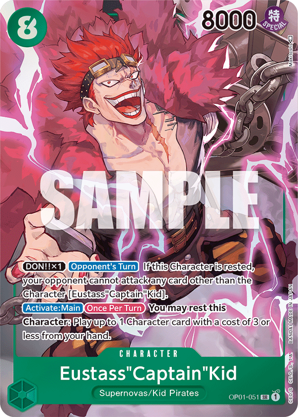 Eustass"Captain"Kid - OP01-051 - Super Rare (Alt Art)-One Piece Singles