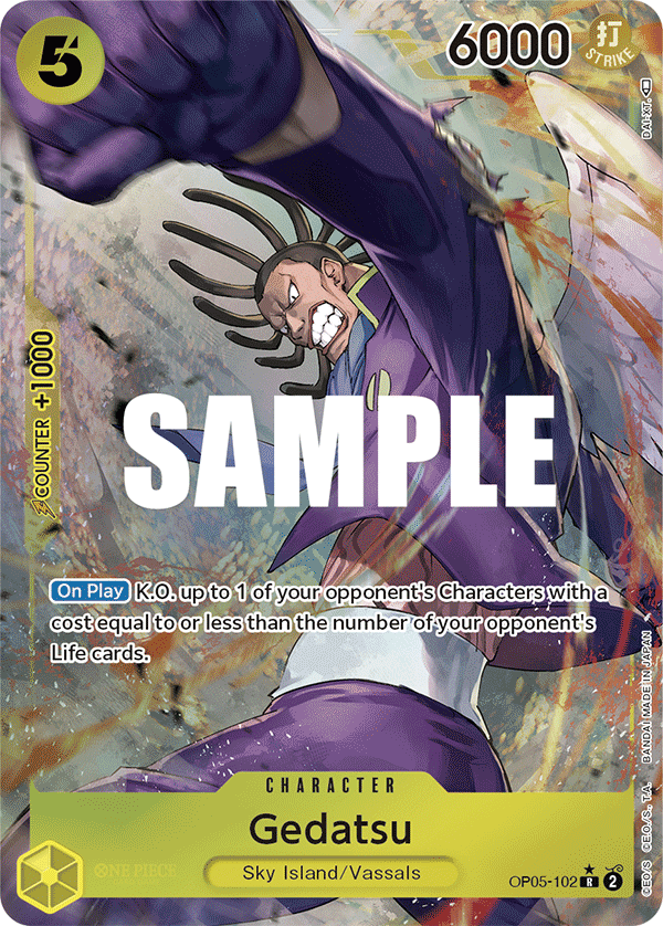 Gedatsu - OP05-102 - Rare (Alt Art)