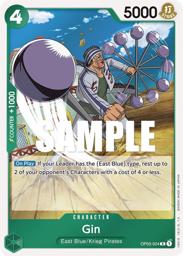 Gin - OP03-024 - Rare-One Piece Singles