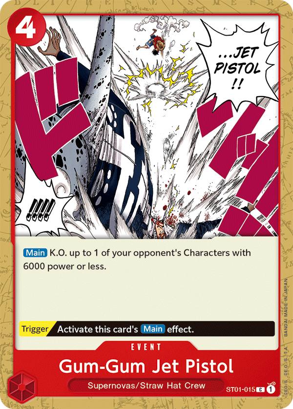 Gum-Gum Jet Pistol - ST01-015 - Common-One Piece Singles