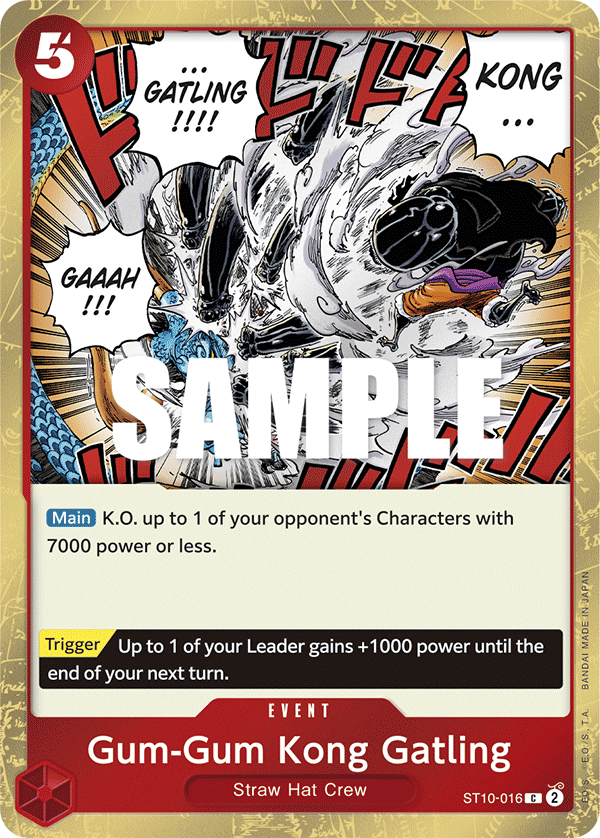 Gum-Gum Kong Gatling - ST10-016 - Common