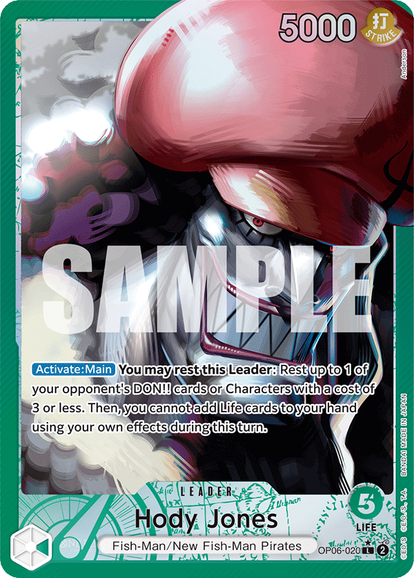 Hody Jones - OP06-020- Leader (Alt Art)