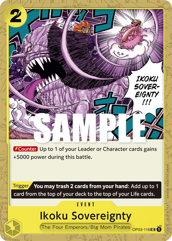 Ikoku Sovereignty - OP03-118 - Uncommon-One Piece Singles