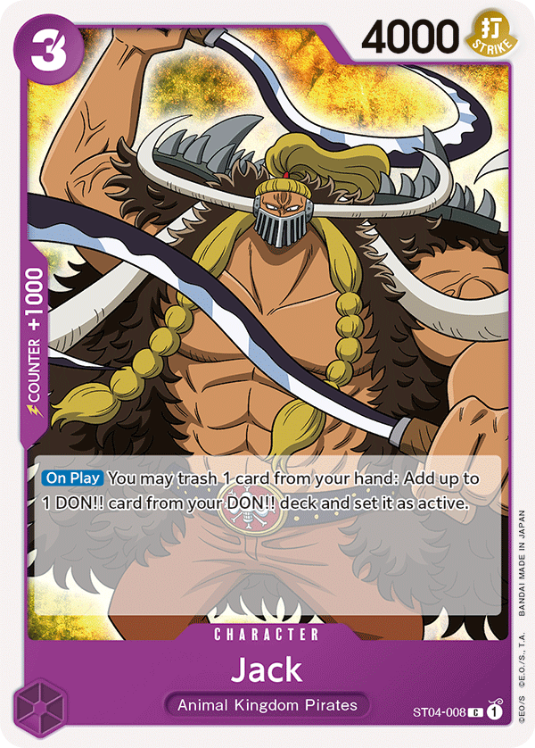 Jack - ST04-008 - Common-One Piece Singles