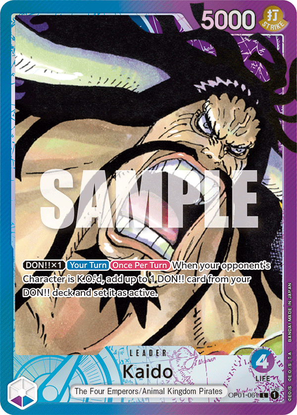 Kaido - OP01-061 - Leader (Alt Art)-One Piece Singles