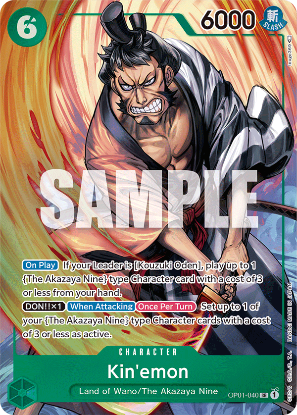 Kin'emon - OP01-040 - Super Rare (Alt Art)-One Piece Singles
