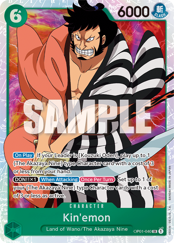 Kin'emon - OP01-040 - Super Rare-One Piece Singles