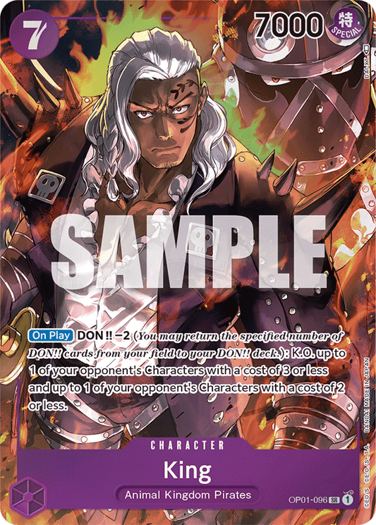 King - OP01-096 - Super Rare (Alt Art)-One Piece Singles