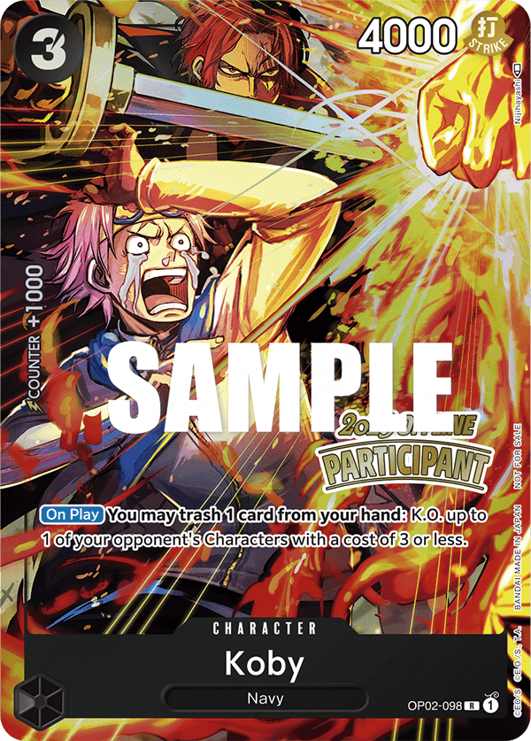 Koby - OP02-098 - 2023 Offline Participant-One Piece Singles