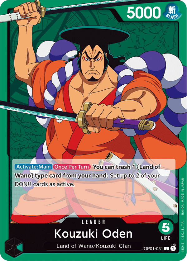 Kouzuki Oden - OP01-031 - Leader-One Piece Singles