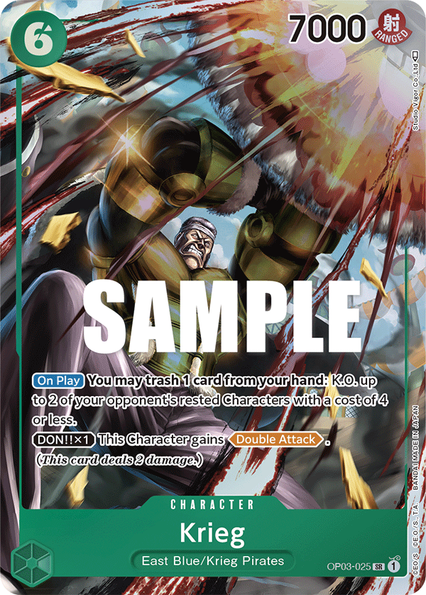 Krieg - OP03-025 - Super Rare (Alt Art)-One Piece Singles