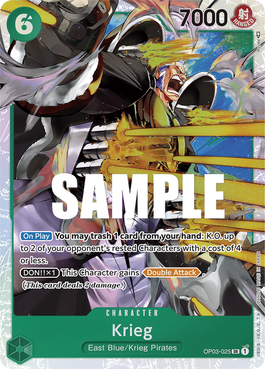 Krieg - OP03-025 - Super Rare-One Piece Singles