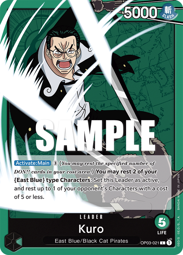 Kuro - OP03-021 - Leader-One Piece Singles