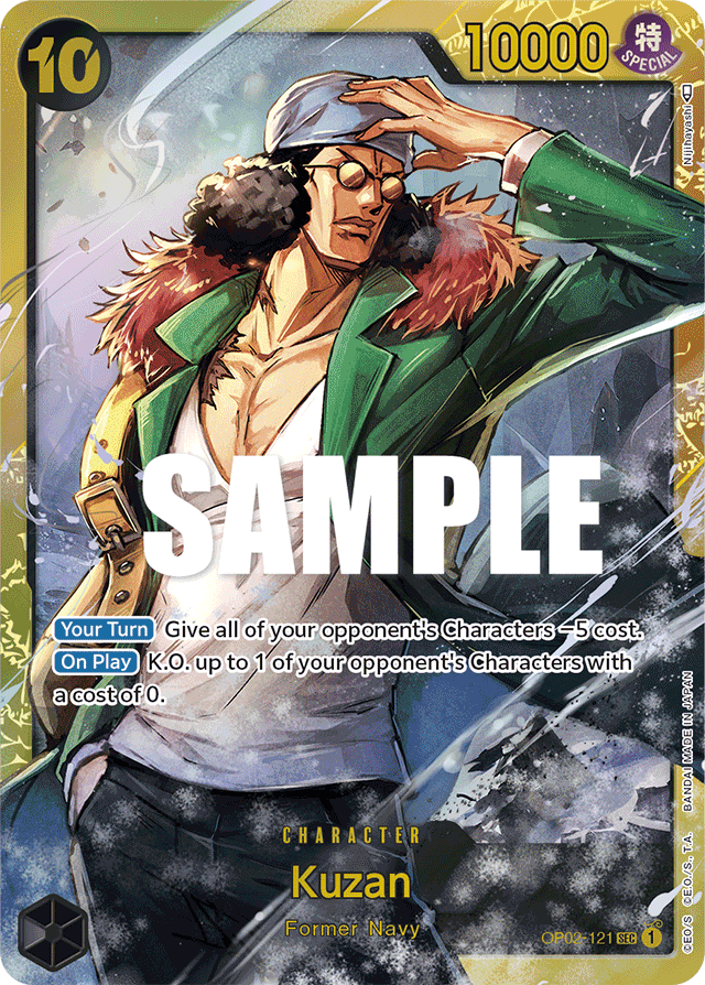 Kuzan - OP02-121 - Secret Rare-One Piece Singles