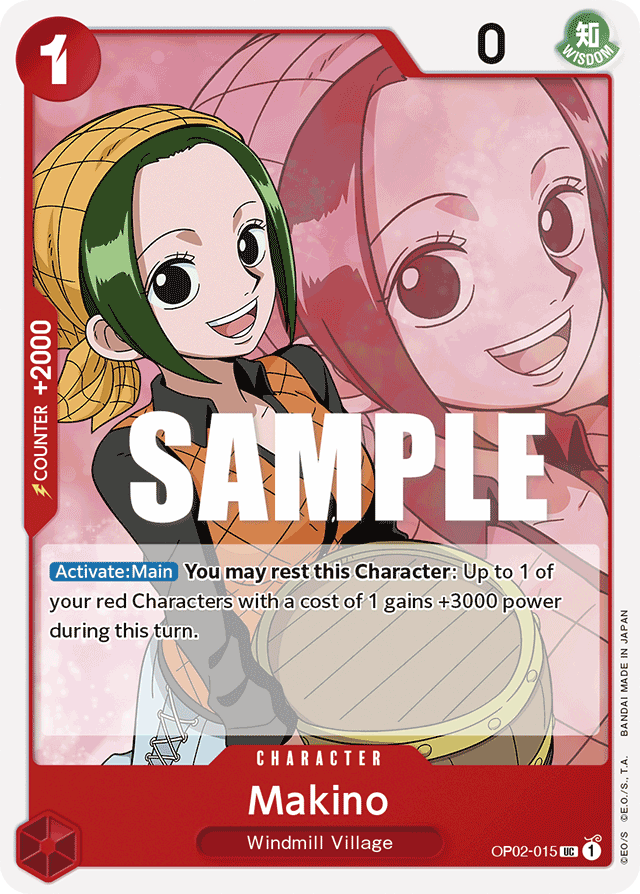 Makino - OP02-015 - Uncommon-One Piece Singles