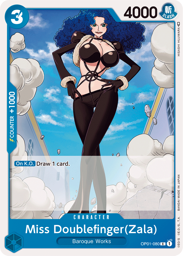 Miss Doublefinger(Zala) - OP01-080 - Common-One Piece Singles