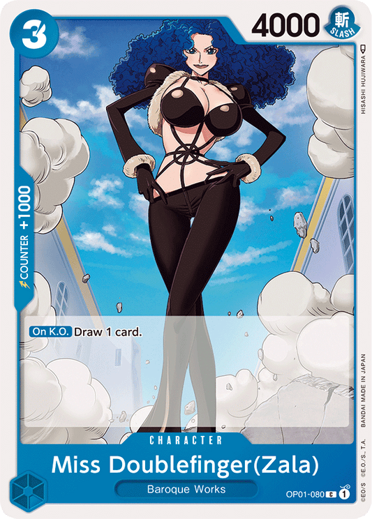 Miss Doublefinger(Zala) - OP01-080 - Common-One Piece Singles
