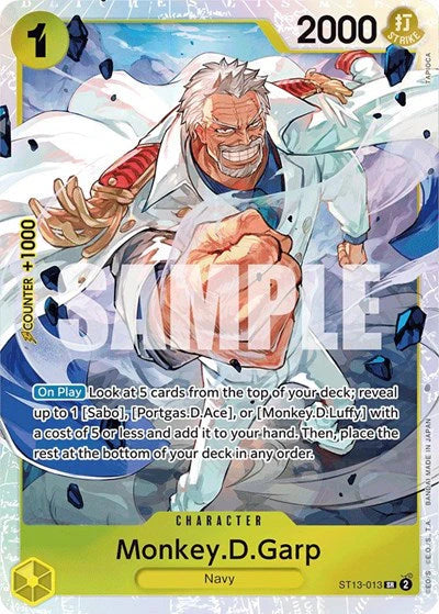 Monkey D. Garp - ST13-013 - Super Rare