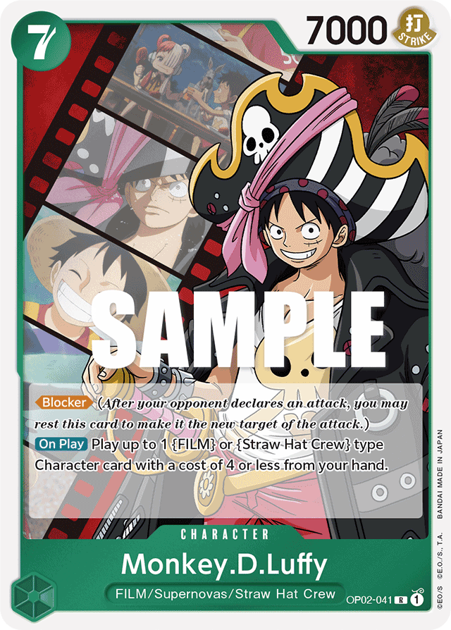 Monkey.D.Luffy - OP02-041 - Rare-One Piece Singles