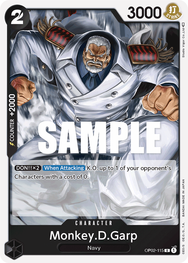 Monkey.D.Garp - OP02-115 - Rare-One Piece Singles
