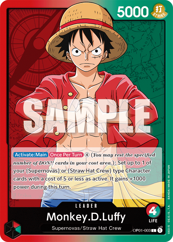 Monkey.D.Luffy - OP01-003 - Leader-One Piece Singles
