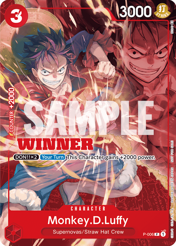Monkey.D.Luffy - P-006 - Tournament Vol.1 Winner
