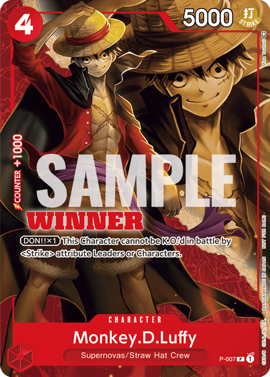 Monkey.D.Luffy - P-007 - Tournament Vol.1 Winner