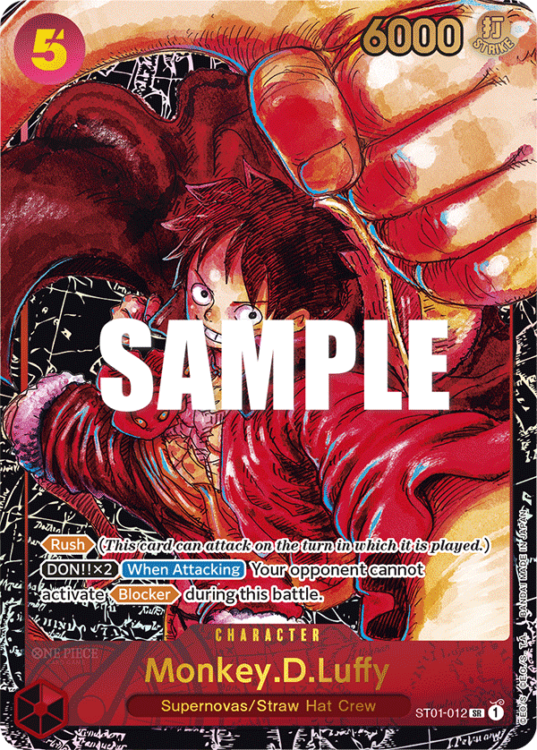 Monkey.D.Luffy - ST01-012 - Super Rare (OP05 Anniversary)
