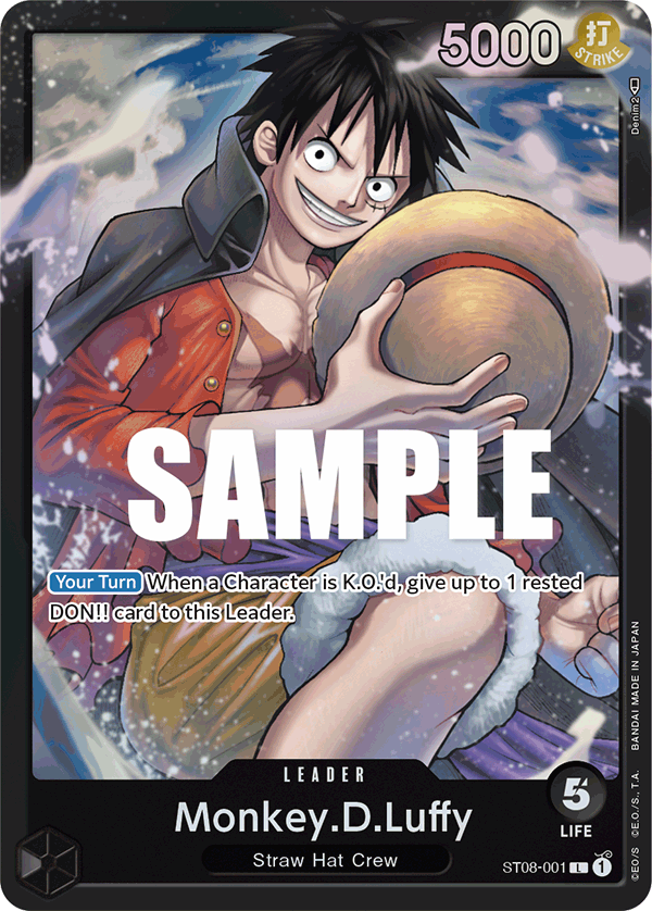 Monkey.D.Luffy - ST08-001 - Leader