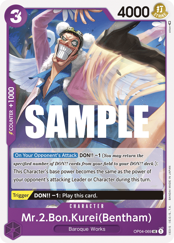 Mr. 2 Bon Clay (Bentham) - OP04-069 - Uncommon
