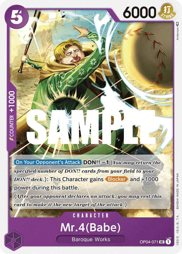 Mr. 4 (Babe) - OP04-071 - Uncommon