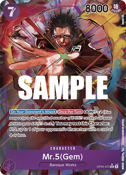 Mr. 5 (Gem) - OP04-072 - Rare (Alt Art)