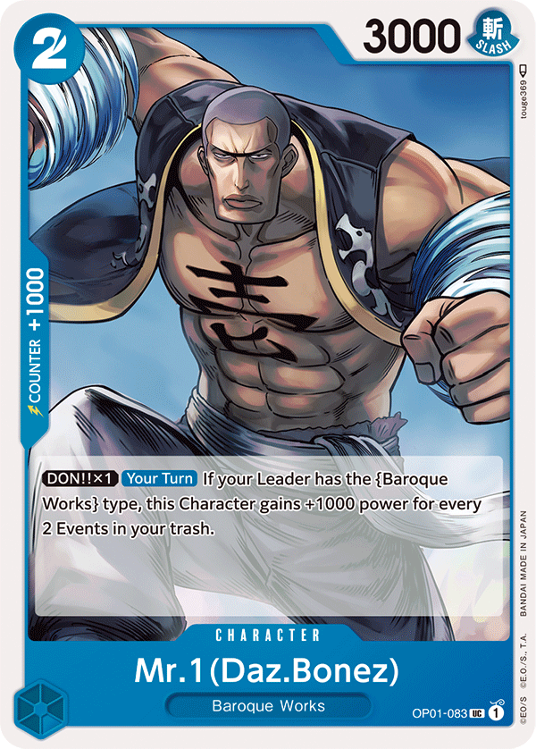Mr.1(Daz.Bonez) - OP01-083 - Uncommon-One Piece Singles