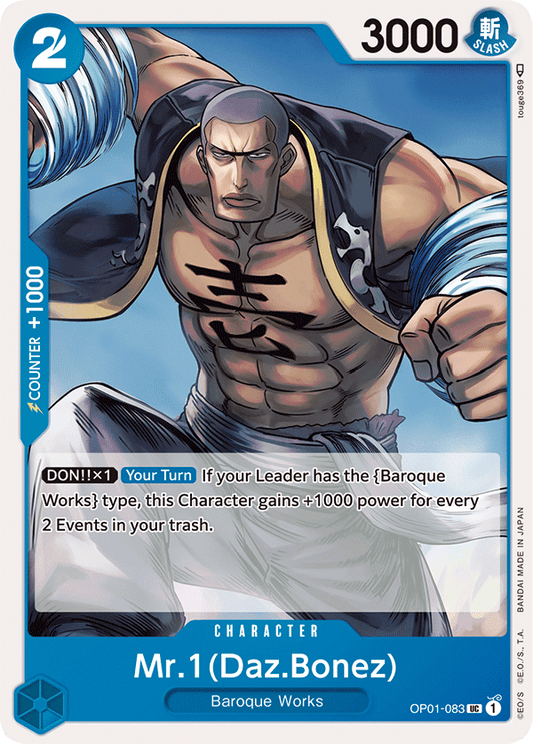 Mr.1(Daz.Bonez) - OP01-083 - Uncommon-One Piece Singles