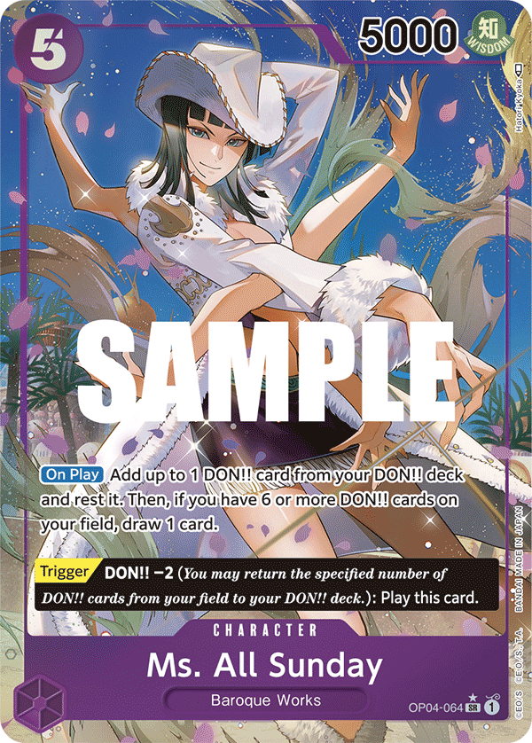 Ms. All Sunday - OP04-064 - Super Rare (Alt Art)