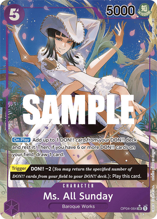 Ms. All Sunday - OP04-064 - Super Rare (Alt Art)
