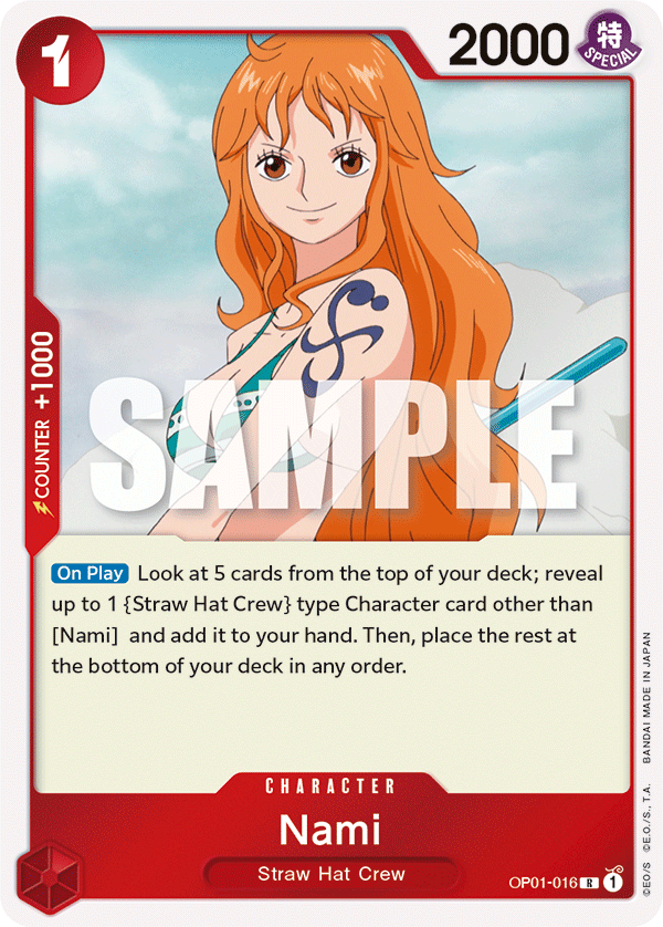 Nami - OP01-016 - Rare-One Piece Singles