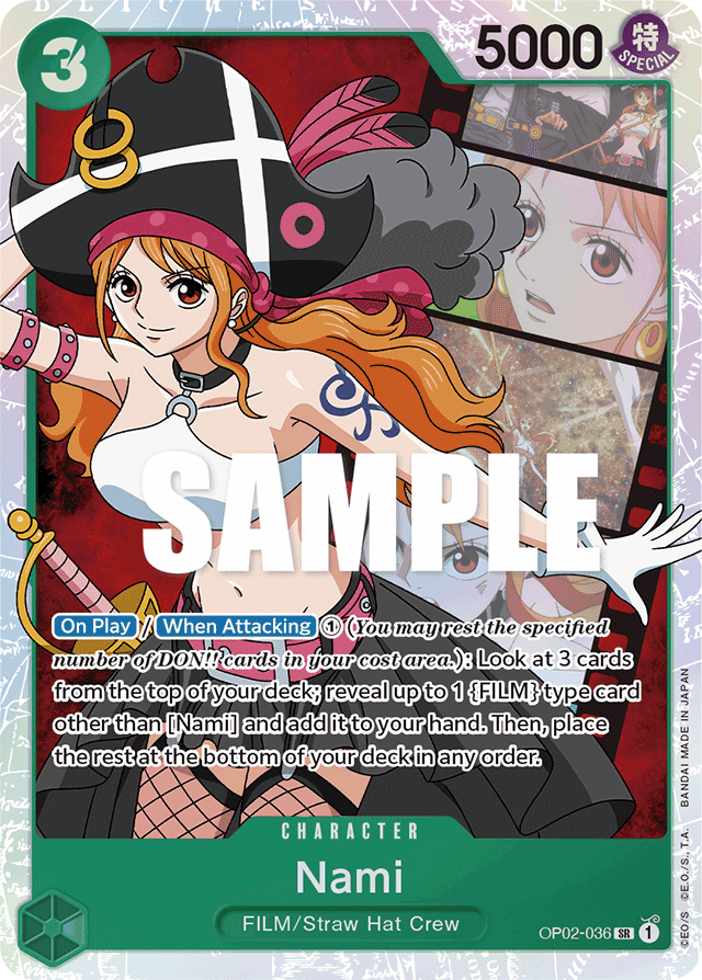 Nami - OP02-036 - Super Rare-One Piece Singles