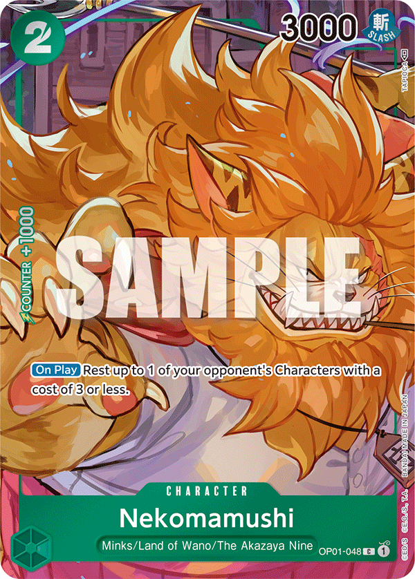 Nekomamushi - OP01-048 - Common (Alt Art)-One Piece Singles