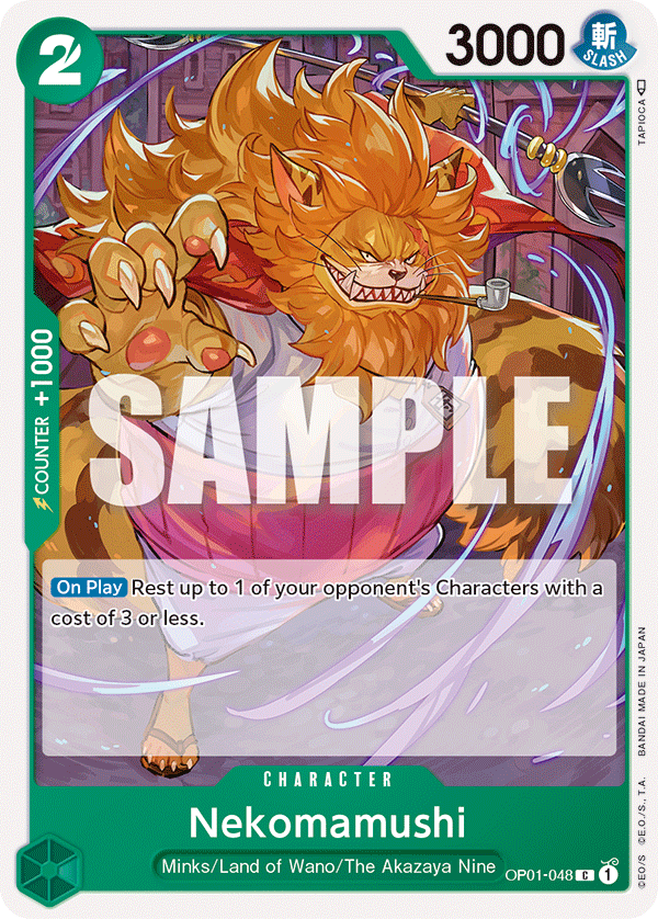 Nekomamushi - OP01-048 - Common-One Piece Singles