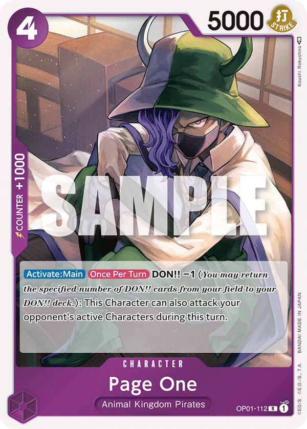 Page One - OP01-112 - Rare-One Piece Singles