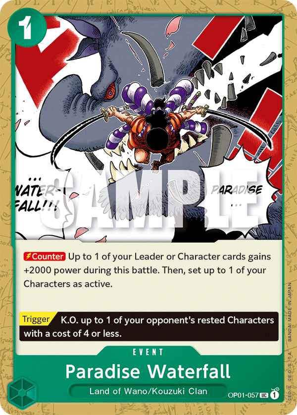 Paradise Waterfall - OP01-057 - Uncommon-One Piece Singles