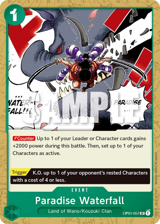 Paradise Waterfall - OP01-057 - Uncommon-One Piece Singles