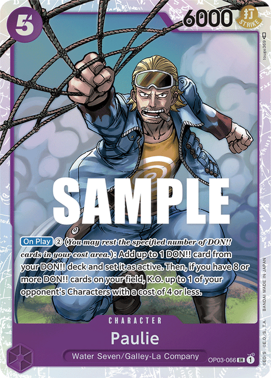 Paulie - OP03-066 - Super Rare-One Piece Singles