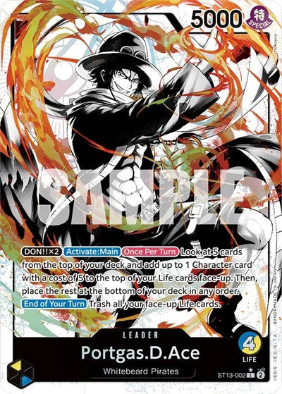 Portgas D. Ace - ST13-002- Leader (Parallel)