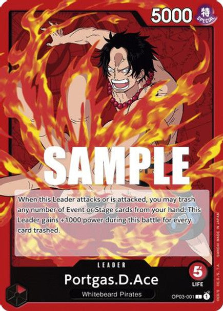 Portgas.D.Ace - OP03-001 - Leader-One Piece Singles