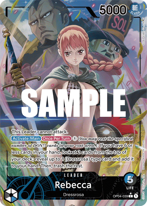 Rebecca - OP04-039 - Leader (Alt Art)