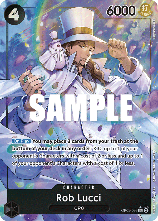 Rob Lucci - OP05-093 - Super Rare (Alt Art)