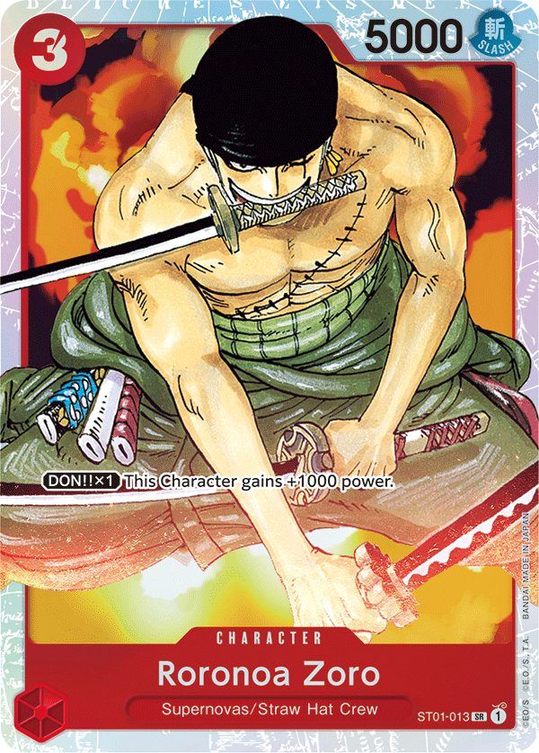 Roronoa Zoro - ST01-013 - Super Rare-One Piece Singles