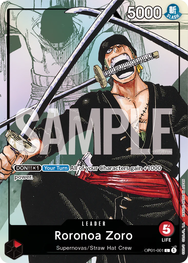 Roronora Zoro - OP01-001 - 25th Anniversary Promo